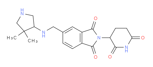 5-{[(4,4-dimethylpyrrolidin-3-yl)amino]methyl}-2-(2,6-dioxopiperidin-3-yl)-2,3-dihydro-1H-isoindole-1,3-dione