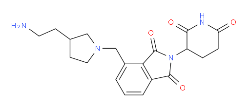 4-{[3-(2-aminoethyl)pyrrolidin-1-yl]methyl}-2-(2,6-dioxopiperidin-3-yl)-2,3-dihydro-1H-isoindole-1,3-dione