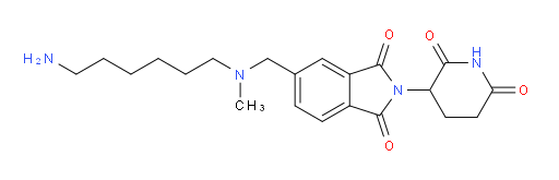 5-{[(6-aminohexyl)(methyl)amino]methyl}-2-(2,6-dioxopiperidin-3-yl)-2,3-dihydro-1H-isoindole-1,3-dione