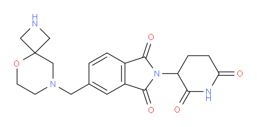 2-(2,6-dioxopiperidin-3-yl)-5-({5-oxa-2,8-diazaspiro[3.5]nonan-8-yl}methyl)-2,3-dihydro-1H-isoindole-1,3-dione