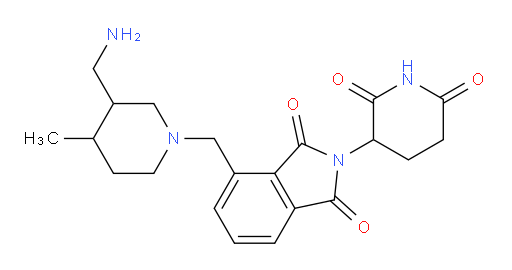 4-{[3-(aminomethyl)-4-methylpiperidin-1-yl]methyl}-2-(2,6-dioxopiperidin-3-yl)-2,3-dihydro-1H-isoindole-1,3-dione