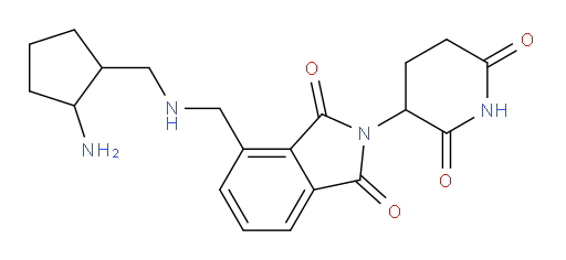 4-({[(2-aminocyclopentyl)methyl]amino}methyl)-2-(2,6-dioxopiperidin-3-yl)-2,3-dihydro-1H-isoindole-1,3-dione