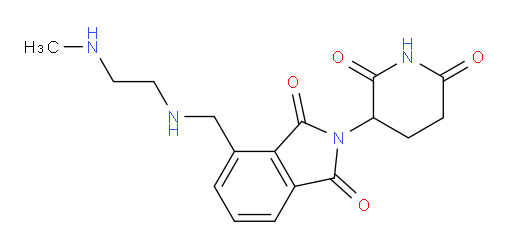 2-(2,6-dioxopiperidin-3-yl)-4-({[2-(methylamino)ethyl]amino}methyl)-2,3-dihydro-1H-isoindole-1,3-dione