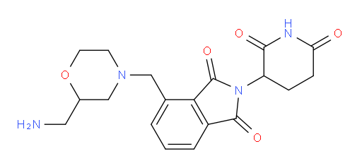 4-{[2-(aminomethyl)morpholin-4-yl]methyl}-2-(2,6-dioxopiperidin-3-yl)-2,3-dihydro-1H-isoindole-1,3-dione