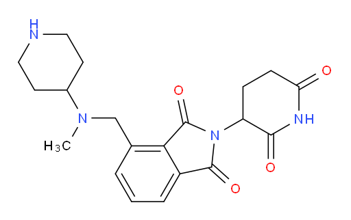 2-(2,6-dioxopiperidin-3-yl)-4-{[methyl(piperidin-4-yl)amino]methyl}-2,3-dihydro-1H-isoindole-1,3-dione
