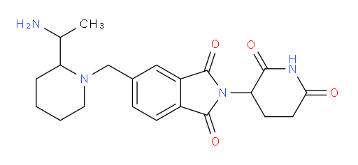 5-{[2-(1-aminoethyl)piperidin-1-yl]methyl}-2-(2,6-dioxopiperidin-3-yl)-2,3-dihydro-1H-isoindole-1,3-dione