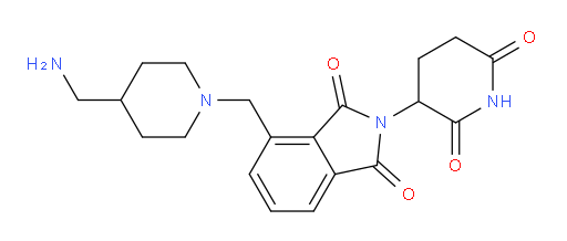 4-{[4-(aminomethyl)piperidin-1-yl]methyl}-2-(2,6-dioxopiperidin-3-yl)-2,3-dihydro-1H-isoindole-1,3-dione