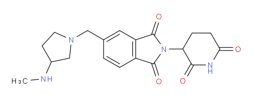2-(2,6-dioxopiperidin-3-yl)-5-{[3-(methylamino)pyrrolidin-1-yl]methyl}-2,3-dihydro-1H-isoindole-1,3-dione