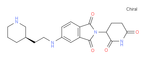 2-(2,6-dioxopiperidin-3-yl)-5-({2-[(3R)-piperidin-3-yl]ethyl}amino)-2,3-dihydro-1H-isoindole-1,3-dione