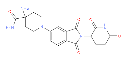 4-amino-1-[2-(2,6-dioxopiperidin-3-yl)-1,3-dioxo-2,3-dihydro-1H-isoindol-5-yl]piperidine-4-carboxamide