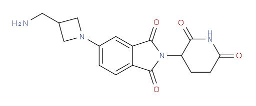5-[3-(aminomethyl)azetidin-1-yl]-2-(2,6-dioxopiperidin-3-yl)-2,3-dihydro-1H-isoindole-1,3-dione