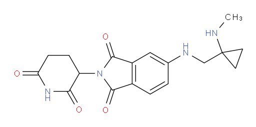 2-(2,6-dioxopiperidin-3-yl)-5-({[1-(methylamino)cyclopropyl]methyl}amino)-2,3-dihydro-1H-isoindole-1,3-dione