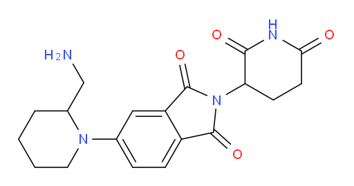 5-[2-(aminomethyl)piperidin-1-yl]-2-(2,6-dioxopiperidin-3-yl)-2,3-dihydro-1H-isoindole-1,3-dione