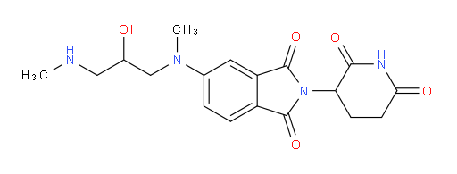 2-(2,6-dioxopiperidin-3-yl)-5-{[2-hydroxy-3-(methylamino)propyl](methyl)amino}-2,3-dihydro-1H-isoindole-1,3-dione