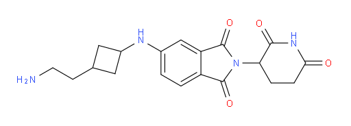 5-{[3-(2-aminoethyl)cyclobutyl]amino}-2-(2,6-dioxopiperidin-3-yl)-2,3-dihydro-1H-isoindole-1,3-dione