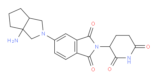 5-{3a-amino-octahydrocyclopenta[c]pyrrol-2-yl}-2-(2,6-dioxopiperidin-3-yl)-2,3-dihydro-1H-isoindole-1,3-dione