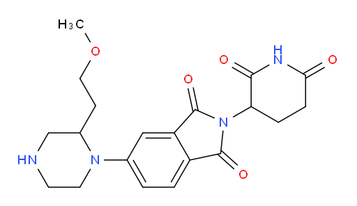 2-(2,6-dioxopiperidin-3-yl)-5-[2-(2-methoxyethyl)piperazin-1-yl]-2,3-dihydro-1H-isoindole-1,3-dione