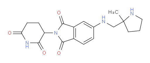 2-(2,6-dioxopiperidin-3-yl)-5-{[(2-methylpyrrolidin-2-yl)methyl]amino}-2,3-dihydro-1H-isoindole-1,3-dione