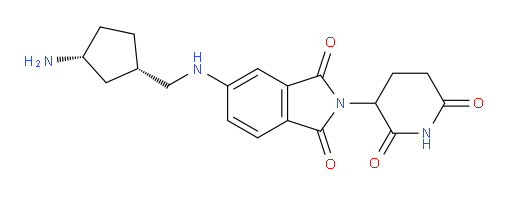 rac-5-({[(1R,3S)-3-aminocyclopentyl]methyl}amino)-2-(2,6-dioxopiperidin-3-yl)-2,3-dihydro-1H-isoindole-1,3-dione
