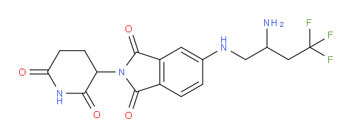 5-[(2-amino-4,4,4-trifluorobutyl)amino]-2-(2,6-dioxopiperidin-3-yl)-2,3-dihydro-1H-isoindole-1,3-dione