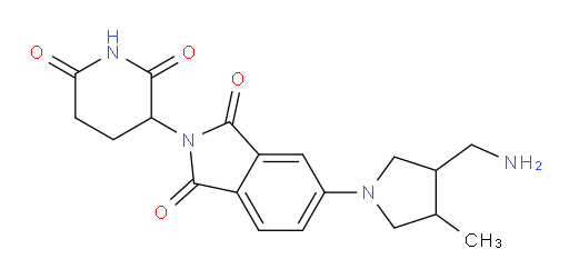5-[3-(aminomethyl)-4-methylpyrrolidin-1-yl]-2-(2,6-dioxopiperidin-3-yl)-2,3-dihydro-1H-isoindole-1,3-dione