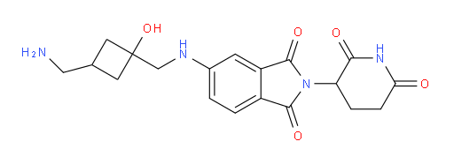 5-({[3-(aminomethyl)-1-hydroxycyclobutyl]methyl}amino)-2-(2,6-dioxopiperidin-3-yl)-2,3-dihydro-1H-isoindole-1,3-dione
