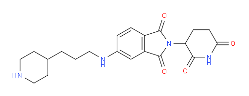 2-(2,6-dioxopiperidin-3-yl)-5-{[3-(piperidin-4-yl)propyl]amino}-2,3-dihydro-1H-isoindole-1,3-dione