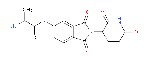 5-[(3-aminobutan-2-yl)amino]-2-(2,6-dioxopiperidin-3-yl)-2,3-dihydro-1H-isoindole-1,3-dione