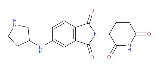 2-(2,6-dioxopiperidin-3-yl)-5-[(pyrrolidin-3-yl)amino]-2,3-dihydro-1H-isoindole-1,3-dione