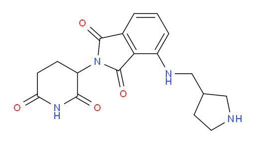 2-(2,6-dioxopiperidin-3-yl)-4-{[(pyrrolidin-3-yl)methyl]amino}-2,3-dihydro-1H-isoindole-1,3-dione