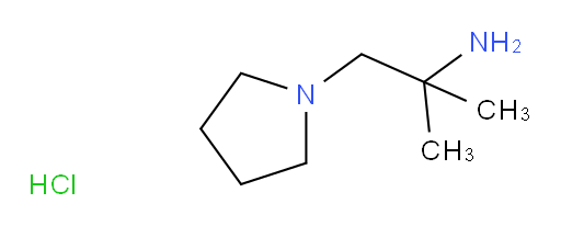 2-methyl-1-(pyrrolidin-1-yl)propan-2-amine hydrochloride