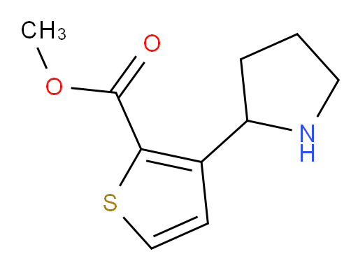 methyl 3-(pyrrolidin-2-yl)thiophene-2-carboxylate