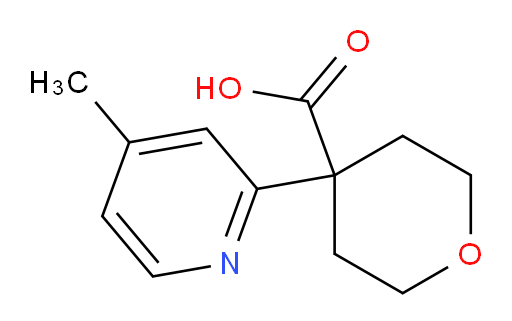 4-(4-methylpyridin-2-yl)oxane-4-carboxylic acid