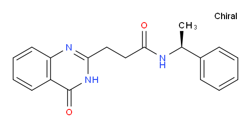 3-(4-oxo-3,4-dihydroquinazolin-2-yl)-N-[(1S)-1-phenylethyl]propanamide