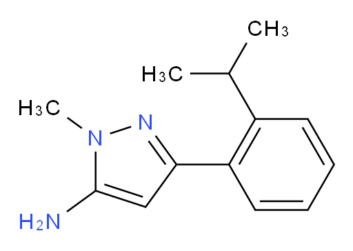 1-methyl-3-[2-(propan-2-yl)phenyl]-1H-pyrazol-5-amine