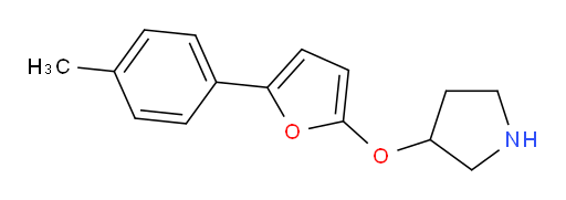 3-{[5-(4-methylphenyl)furan-2-yl]oxy}pyrrolidine