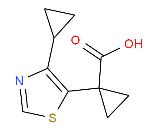 1-(4-cyclopropyl-1,3-thiazol-5-yl)cyclopropane-1-carboxylic acid
