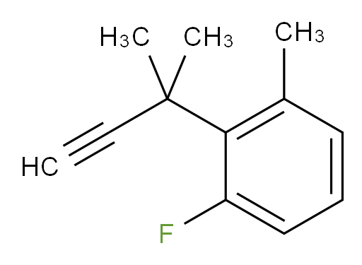 1-fluoro-3-methyl-2-(2-methylbut-3-yn-2-yl)benzene