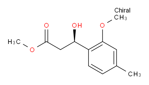 methyl (3R)-3-hydroxy-3-(2-methoxy-4-methylphenyl)propanoate