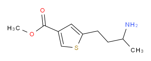 methyl 5-(3-aminobutyl)thiophene-3-carboxylate