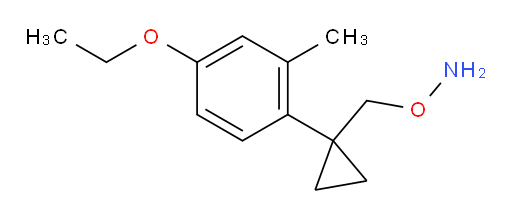 O-{[1-(4-ethoxy-2-methylphenyl)cyclopropyl]methyl}hydroxylamine