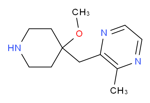 2-[(4-methoxypiperidin-4-yl)methyl]-3-methylpyrazine