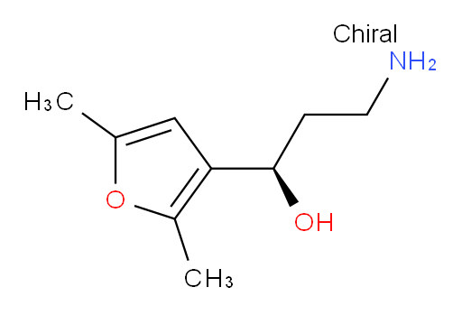 (1R)-3-amino-1-(2,5-dimethylfuran-3-yl)propan-1-ol