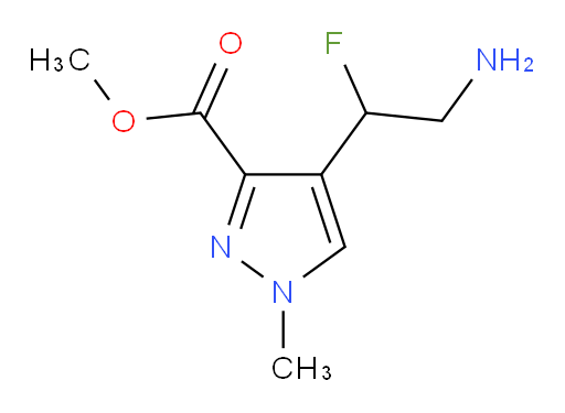 methyl 4-(2-amino-1-fluoroethyl)-1-methyl-1H-pyrazole-3-carboxylate