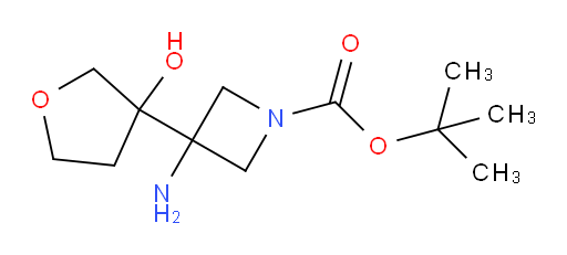 tert-butyl 3-amino-3-(3-hydroxyoxolan-3-yl)azetidine-1-carboxylate