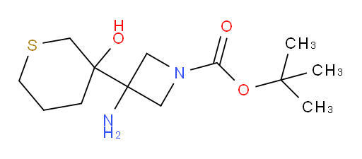 tert-butyl 3-amino-3-(3-hydroxythian-3-yl)azetidine-1-carboxylate
