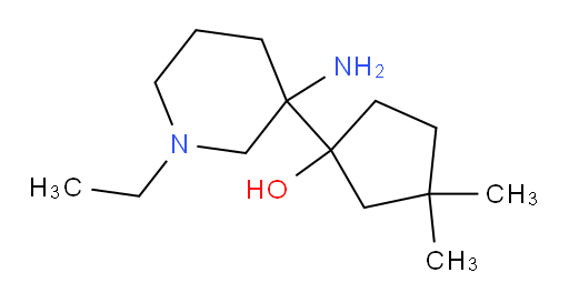 1-(3-amino-1-ethylpiperidin-3-yl)-3,3-dimethylcyclopentan-1-ol