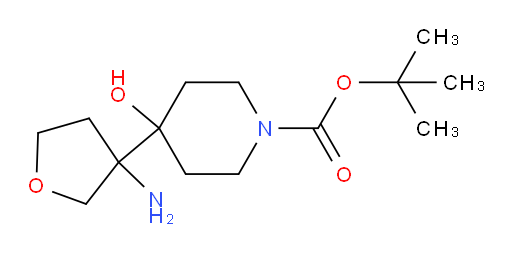 tert-butyl 4-(3-aminooxolan-3-yl)-4-hydroxypiperidine-1-carboxylate