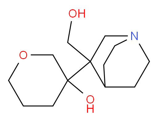 3-[3-(hydroxymethyl)-1-azabicyclo[2.2.2]octan-3-yl]oxan-3-ol