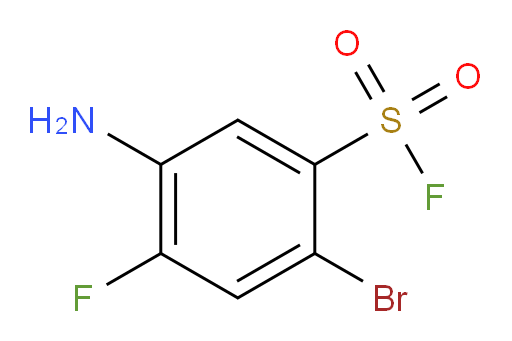 5-amino-2-bromo-4-fluorobenzene-1-sulfonyl fluoride